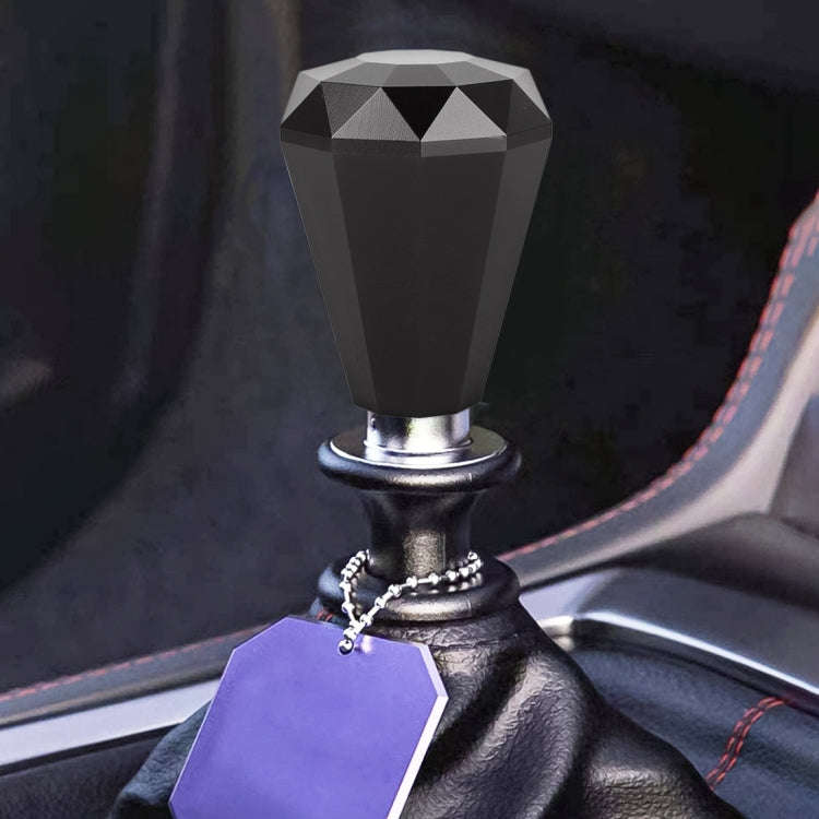 Universal Car Diamond Shape Metal Gear Shift Knob, Black, Blue, Purple, Red, Silver