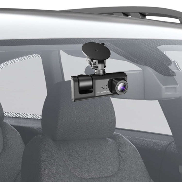A1 3-lens Video HD Night Vision Car Driving Recorder, with Rear View Camera, A1