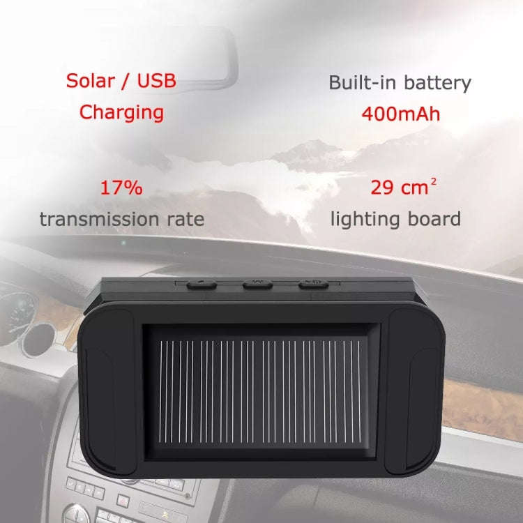Car High Precision Solar Charging Tire Pressure Monitoring System TPMS, External Beep Sensor, Ext...