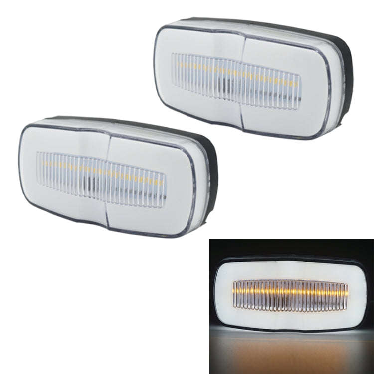 2 PCS MK-190 Truck LED Side Marker Light, MK-190 (Red Light), MK-190 (White Light), MK-190 (Yello...