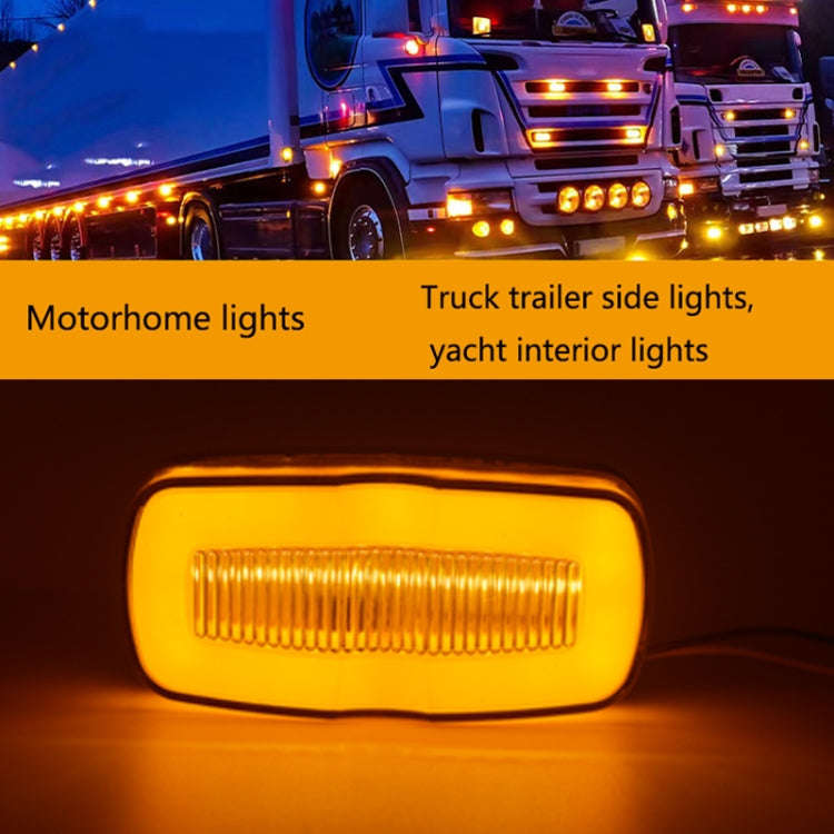 2 PCS MK-190 Truck LED Side Marker Light, MK-190 (Red Light), MK-190 (White Light), MK-190 (Yello...