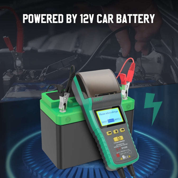 DUOYI DY23D Car Brake Fluid Detection Pen with Print Function, DY23D
