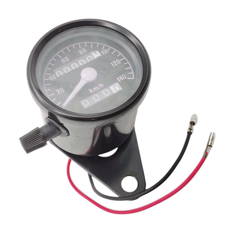 Motorcycle Retro Modified Odometer Speedometer Kilometer, Speedometer Kilometer (Black)