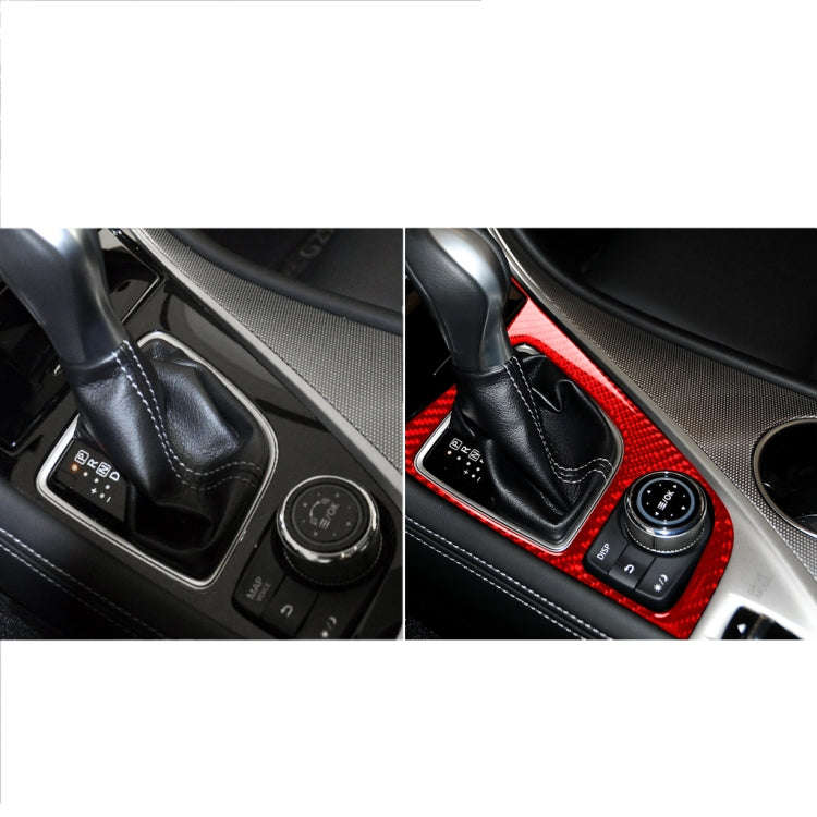 Car Carbon Fiber Gear Panel Decorative Sticker for Infiniti Q50 2014-2020, Left Drive, Gear Panel...