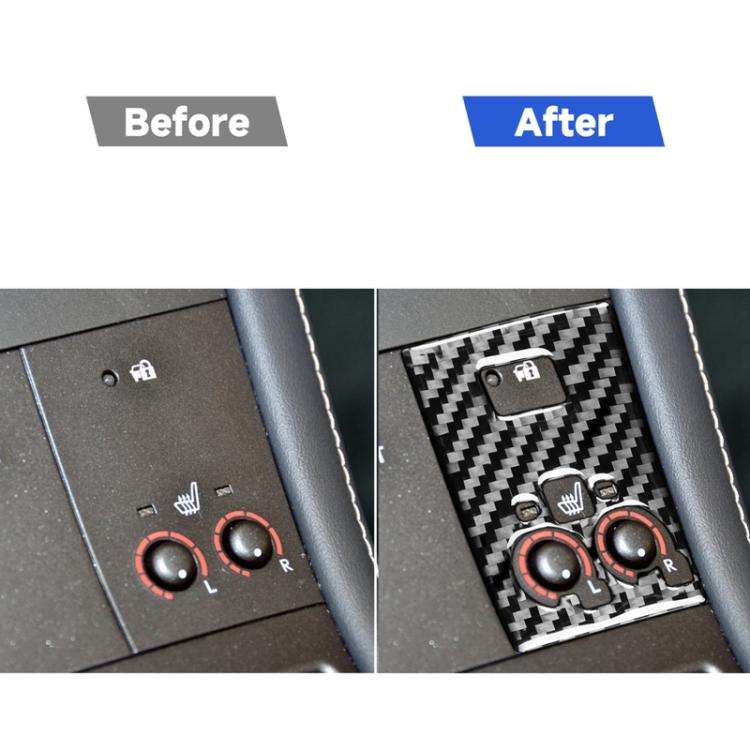 Car Carbon Fiber Sport Mode Panel B Decorative Sticker for Lexus CT 2011-2017, Left and Right Dri...