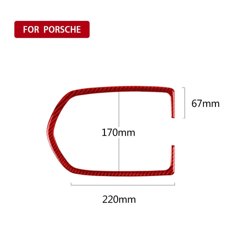 Car Carbon Fiber Dome Light Panel Decorative Sticker for Porsche Macan 2014-2021, Left and Right ...