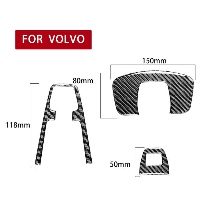 Car Carbon Fiber Reading Light A Decorative Sticker for Volvo XC90 2003-2014, Left and Right Driv...