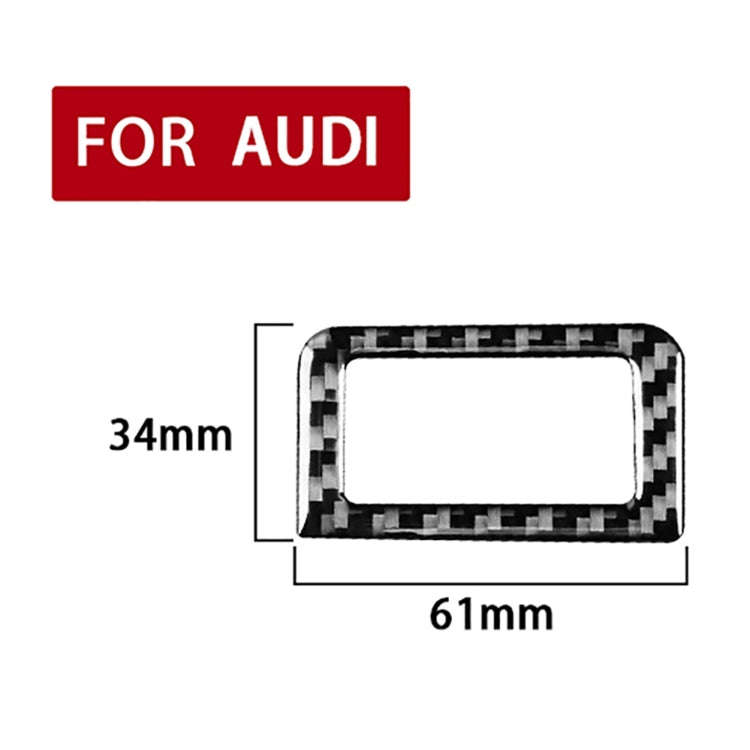 Car Carbon Fiber Trunk Switch Sticker for Audi A6L / A7 2019-, Left and Right Drive Universal, Tr...