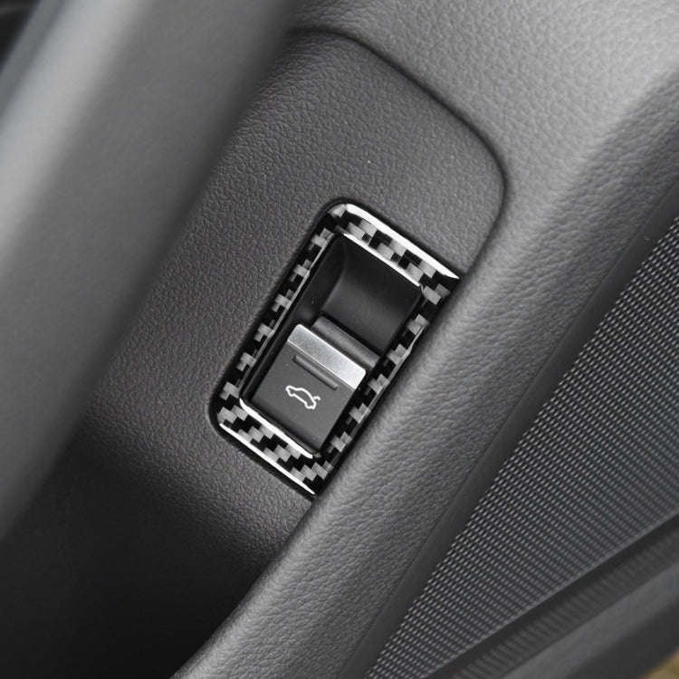 Car Carbon Fiber Trunk Switch Sticker for Audi A6L / A7 2019-, Left and Right Drive Universal, Tr...