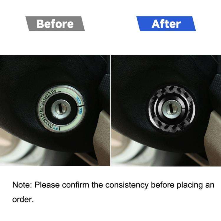 Car Carbon Fiber Ignition Ring Decorative Sticker for Volkswagen Beetle 2012-2019, Left and Right...