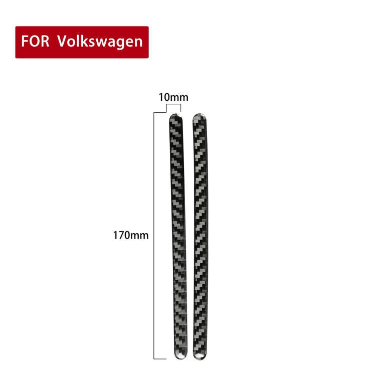 Car Carbon Fiber Door Decorative Sticker for Volkswagen Beetle 2012-2019, Left and Right Drive Un...