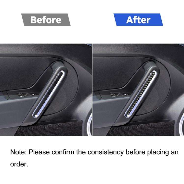 Car Carbon Fiber Door Decorative Sticker for Volkswagen Beetle 2012-2019, Left and Right Drive Un...