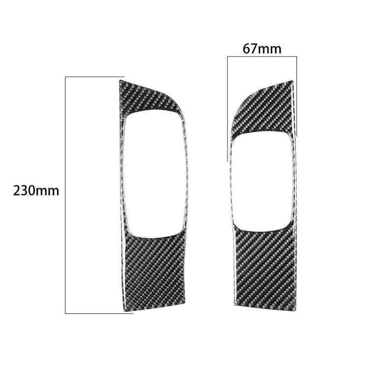 Carbon Fiber Car Window Lift Panel Decorative Sticker for Dodge Challenger 2015 to Now, Left Driv...
