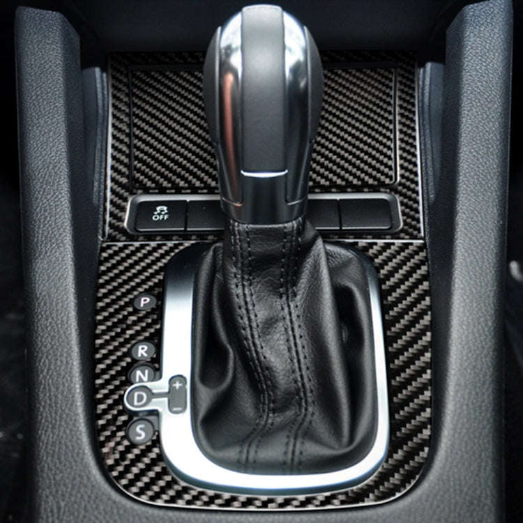 Carbon Fiber Car Ashtray Panel Decorative Sticker for Volkswagen Golf 6 2008-2012, Ashtray Panel
