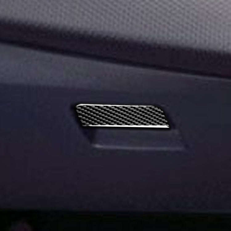 Car Carbon Fiber Passenger Side Storage Box Decorative Sticker for Mitsubishi Lancer EVO 2008-201...