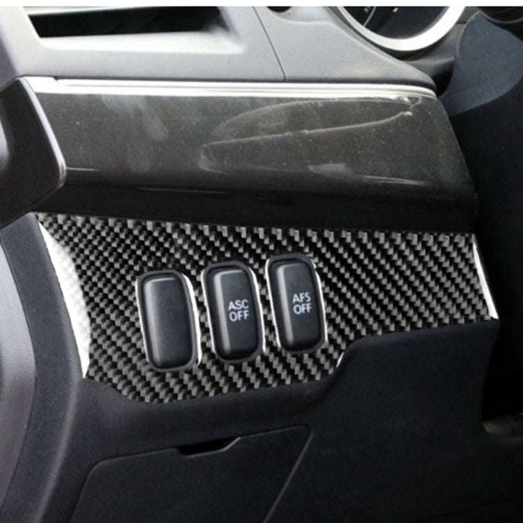 Car Carbon Fiber Dimming Control Panel Decorative Sticker for Mitsubishi Lancer EVO 2008-2015, Le...