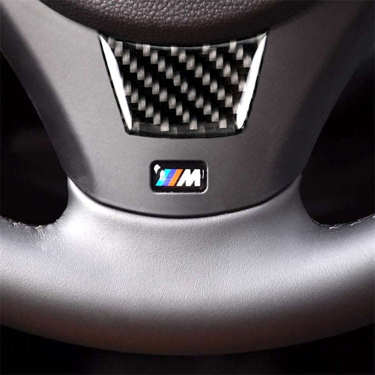 Little B Version Carbon Fiber Car Steering Wheel Decorative Sticker for BMW E90 2005-2012, Steeri...