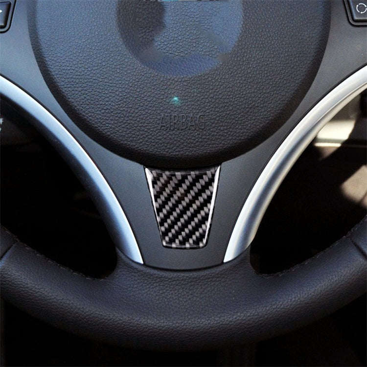 Large A Version Carbon Fiber Car Steering Wheel Decorative Sticker for BMW E90 2005-2012, Steerin...