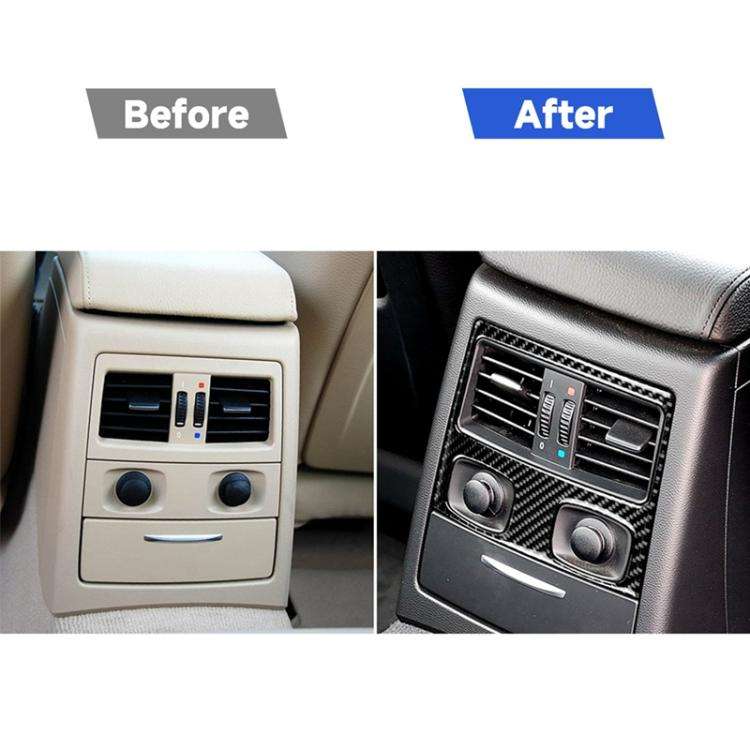 Carbon Fiber Car Rear Air Vent Decorative Sticker for BMW E90 / E92 2005-2012, Rear Air Vent with...