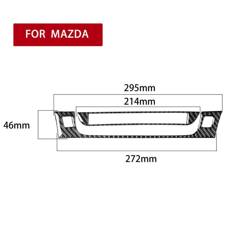 2 PCS Car Carbon Fiber Information Display Decorative Sticker for Mazda RX8 2004-2008, Left and R...