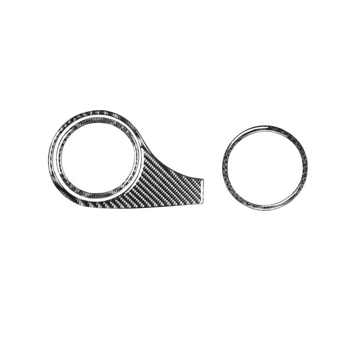 Car Carbon Fiber Dashboard Air Outlet Decorative Sticker for Mazda RX8 2004-2008, Left Drive, Das...