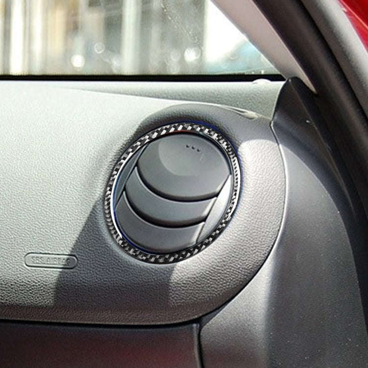 Car Carbon Fiber Dashboard Air Outlet Decorative Sticker for Mazda RX8 2004-2008, Left Drive, Das...