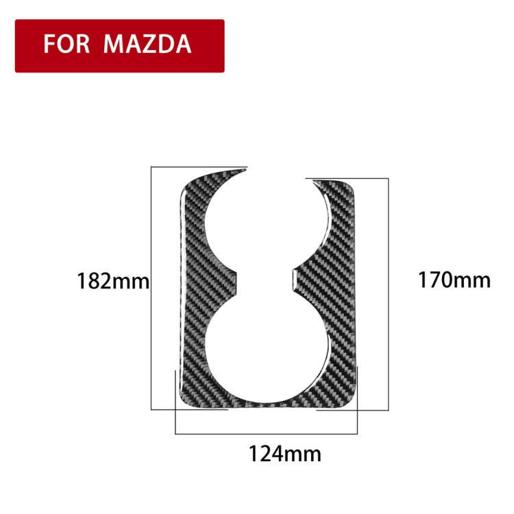 Car Carbon Fiber Handrail Cup Holder Decorative Sticker for Mazda RX8 2004-2008, Left Drive, Hand...