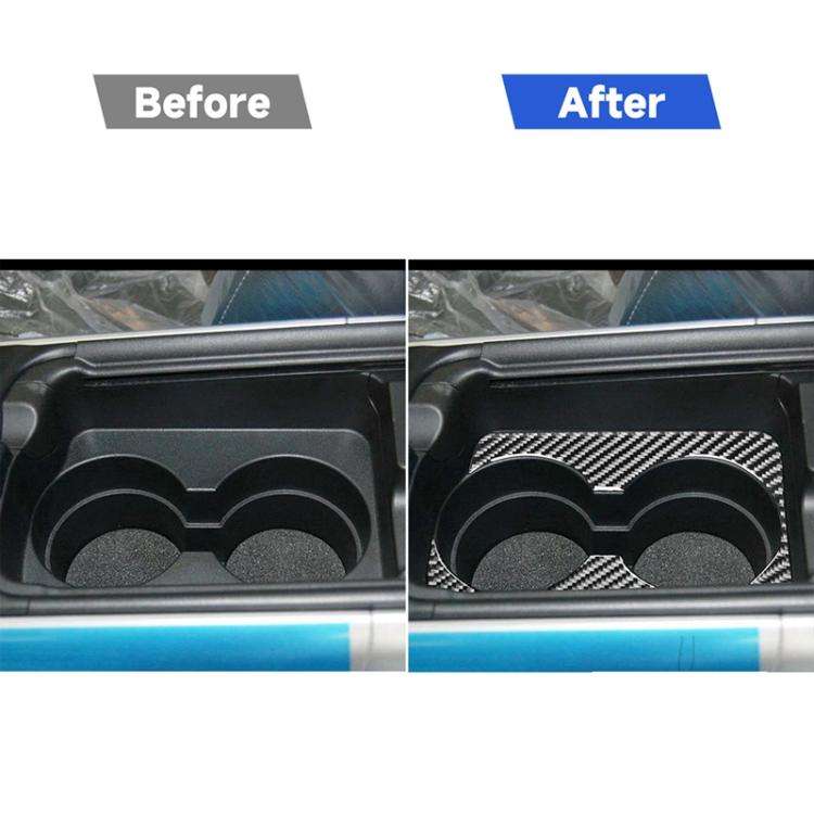 Car Carbon Fiber Handrail Cup Holder Decorative Sticker for Mazda RX8 2004-2008, Left Drive, Hand...