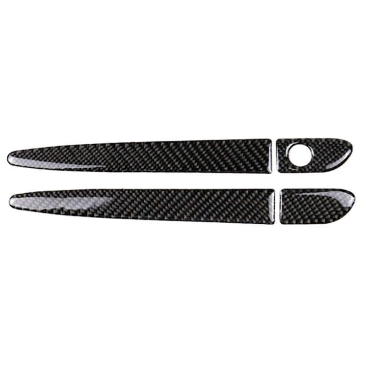 One Set Car Carbon Fiber Outside Door Handle without Smart Hole Decorative Sticker for Mazda CX-5...