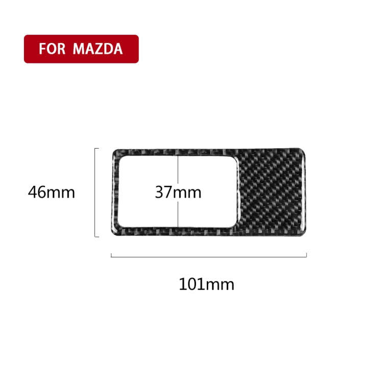Car Carbon Fiber Headlight Panel Decorative Sticker for Mazda CX-5 2017-2018, Right Drive, Headli...