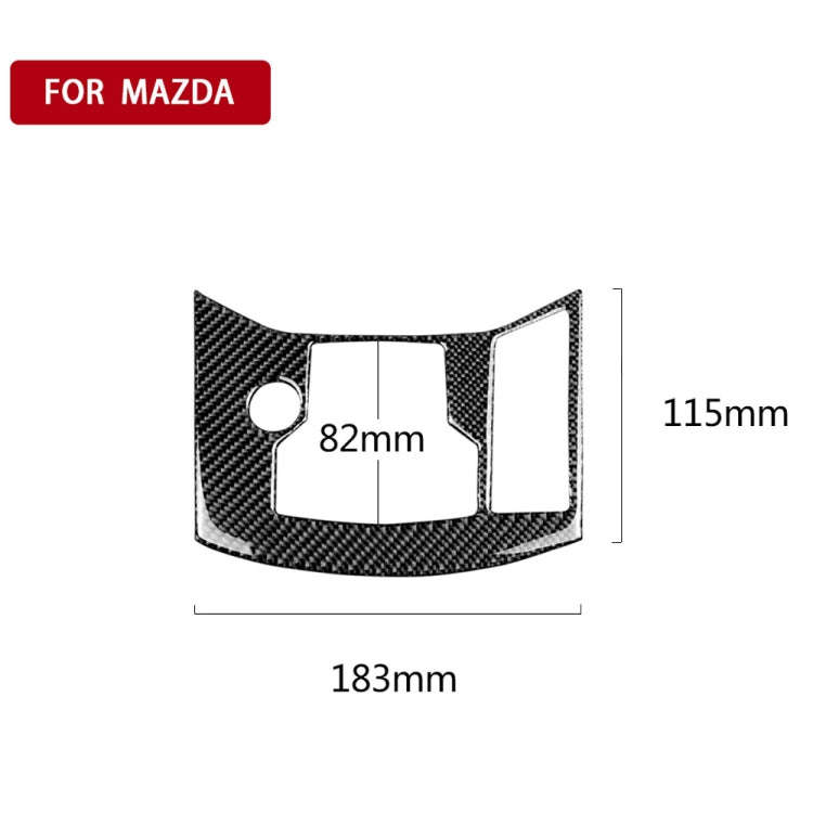 Car Carbon Fiber Electronic Handbrake Panel Decorative Sticker for Mazda CX-5 2017-2018, Right Dr...