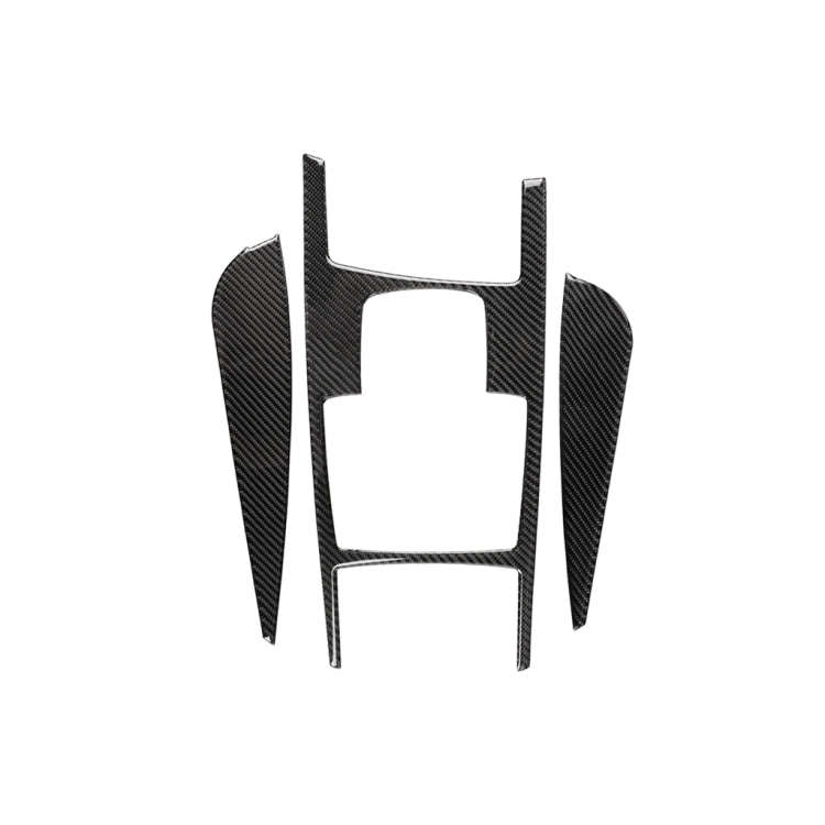 Car Carbon Fiber Gear Shift Position + Side Panel Decorative Sticker for Audi A6 2005-2011, Left ...
