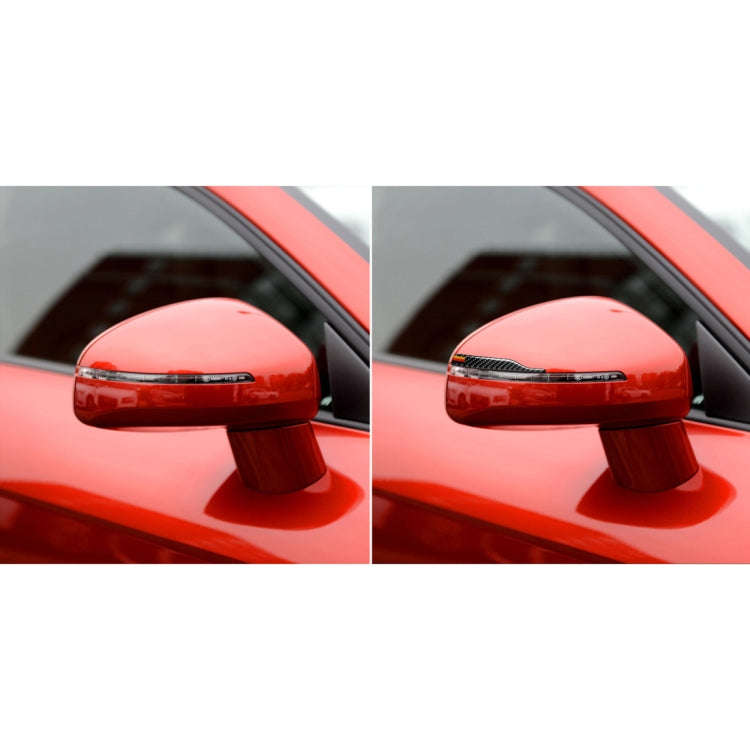 Car Carbon Fiber German Flag Pattern Rearview Mirror Anti-collision Sticker for Audi TT, Left and...