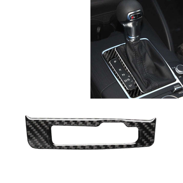 Car Carbon Fiber Gear Shift Frame Decorative Sticker for Audi A3 / 8V 2014-2019, Left Drive, Gear...