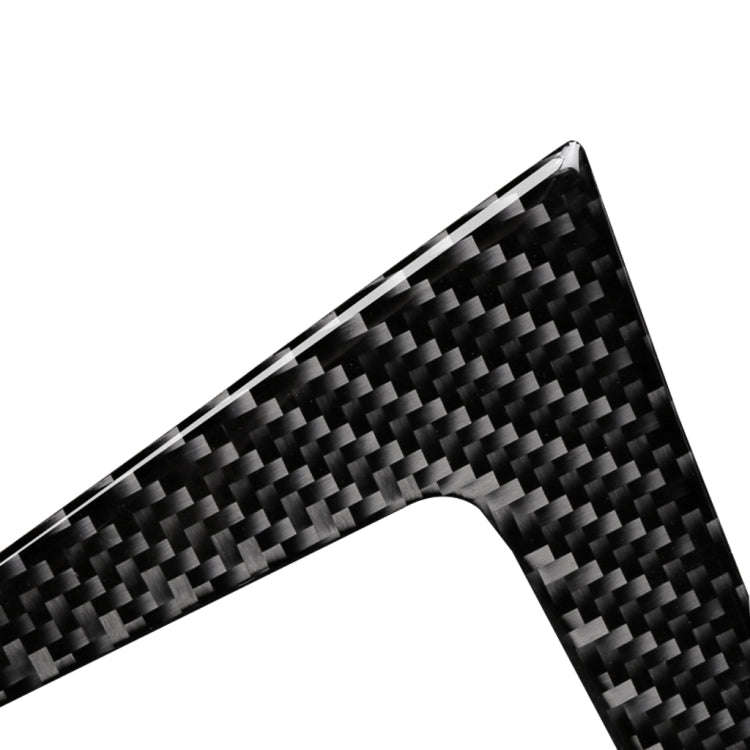 Car Carbon Fiber Water Cup Holder Decorative Sticker for BMW E70 X5 / E71 X6 2009-2013, Left Driv...