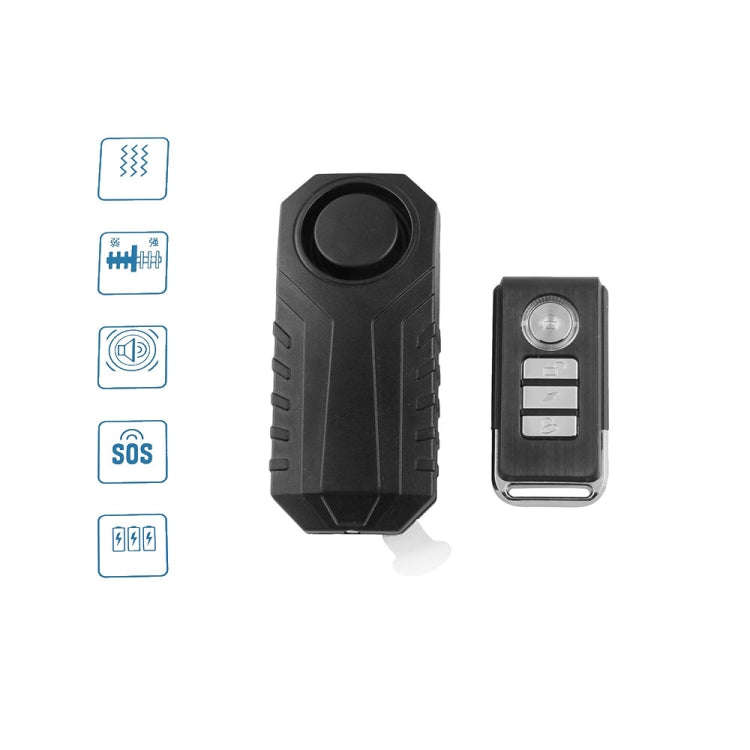 Wireless Anti-Theft Vibration Motorcycle Bicycle Waterproof Security Bike Alarm with Remote, MB-A...