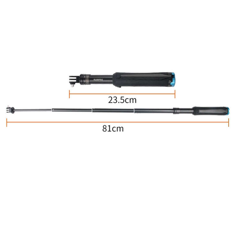 Portable Foldable Tripod Holder Selfie Monopod Stick for DJI, Insta360, GoPro and Other Action Ca...