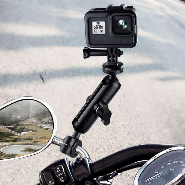 9cm Connecting Rod 20mm Ball Head Motorcycle Rearview Mirror Fixed Mount Holder with Tripod Adapt...