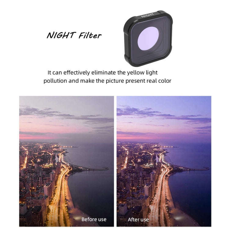 JSR KB Series NIGHT Light Pollution Reduction Lens Filter for GoPro HERO13 Black /12 Black /11 Bl...