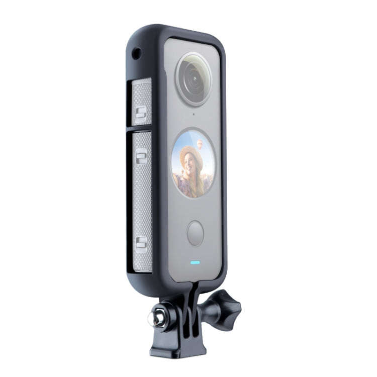 PC Plastic Protective Frame Mount Cage with Tripod Base Adapter for Insta360 One X2, For Insta360...