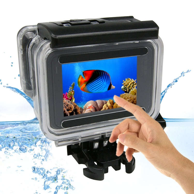 For GoPro HERO6 /5 Touch Screen 45m Waterproof Housing Protective Case with Buckle Basic Mount & ...