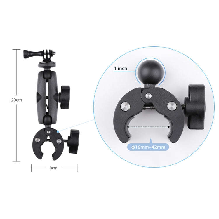 Extended Version 360 Rotation Adjustable Clamp Plier Base Holder with Phone Clamp, Extended Versi...