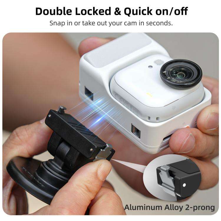 For Insta360 GO Ultra Sunnylife Quick-Release Magnetic Base Mount 1/4 180 Tilt Adjustable Tableto...