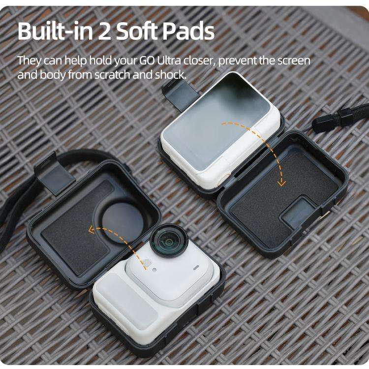 For Insta360 GO Ultra Sunnylife Portable Protective Case Shock-proof Dust-proof Storage Box with ...