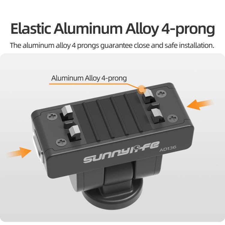 Sunnylife Magnetic Quick Release Adapter Mount 1/4 180 Tilt Adjustable Selfie Stick Adapter Stand...
