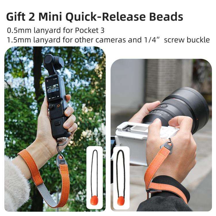 Sunnylife Universal Quick-Release Wrist Strap Adjustable Wrist Lanyard Soft Safe Rope for Action ...