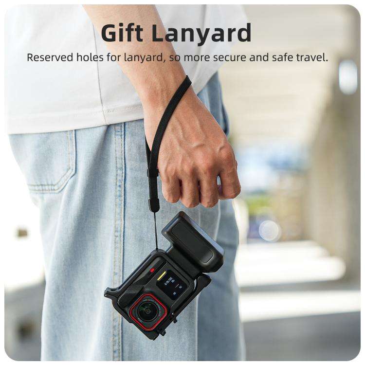 Sunnylife Street Photography Handle Ergonomic Hand Grip Quick Release Shutter Handle for Insta360...