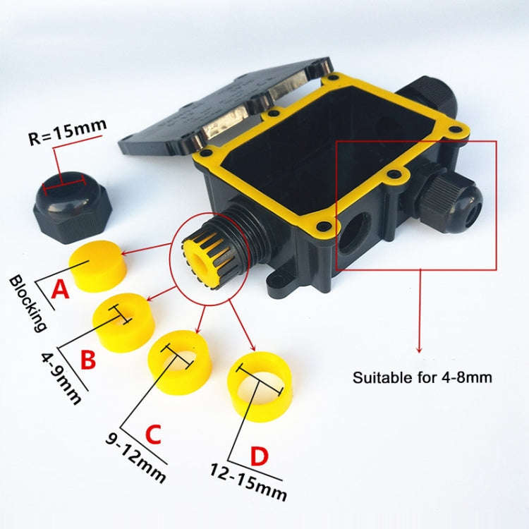 G713 IP68 Waterproof Five-way Junction Box for Protecting Circuit Board, G713-5P