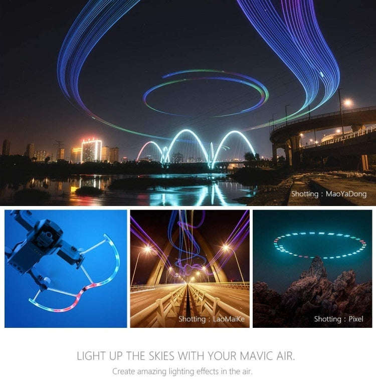 PGYTECH P-UN-034 light-painted LED Propeller Guard for DJ Mavic Air, For DJI Mavic Air