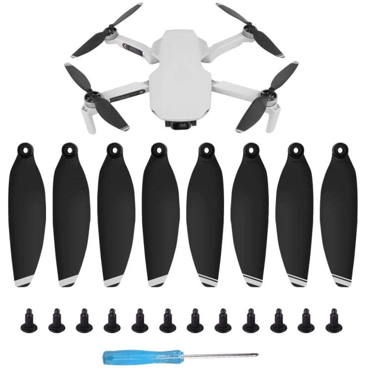 8 PCS/Set Sunnylife 4726F Low Noise Quick-release Wing Propellers for DJI Mini 2, For DJI Mini 2 ...